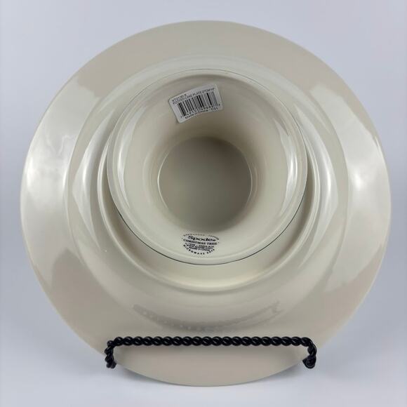 Spode Christmas Tree Footed Cake Plate 10.5" Christmas Serveware - Picture 11 of 14